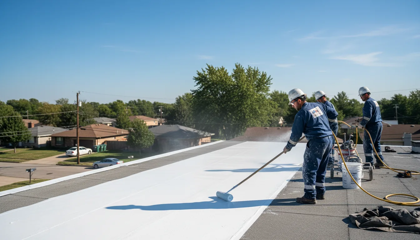 Commercial roof coating in Greenlawn, NY near me